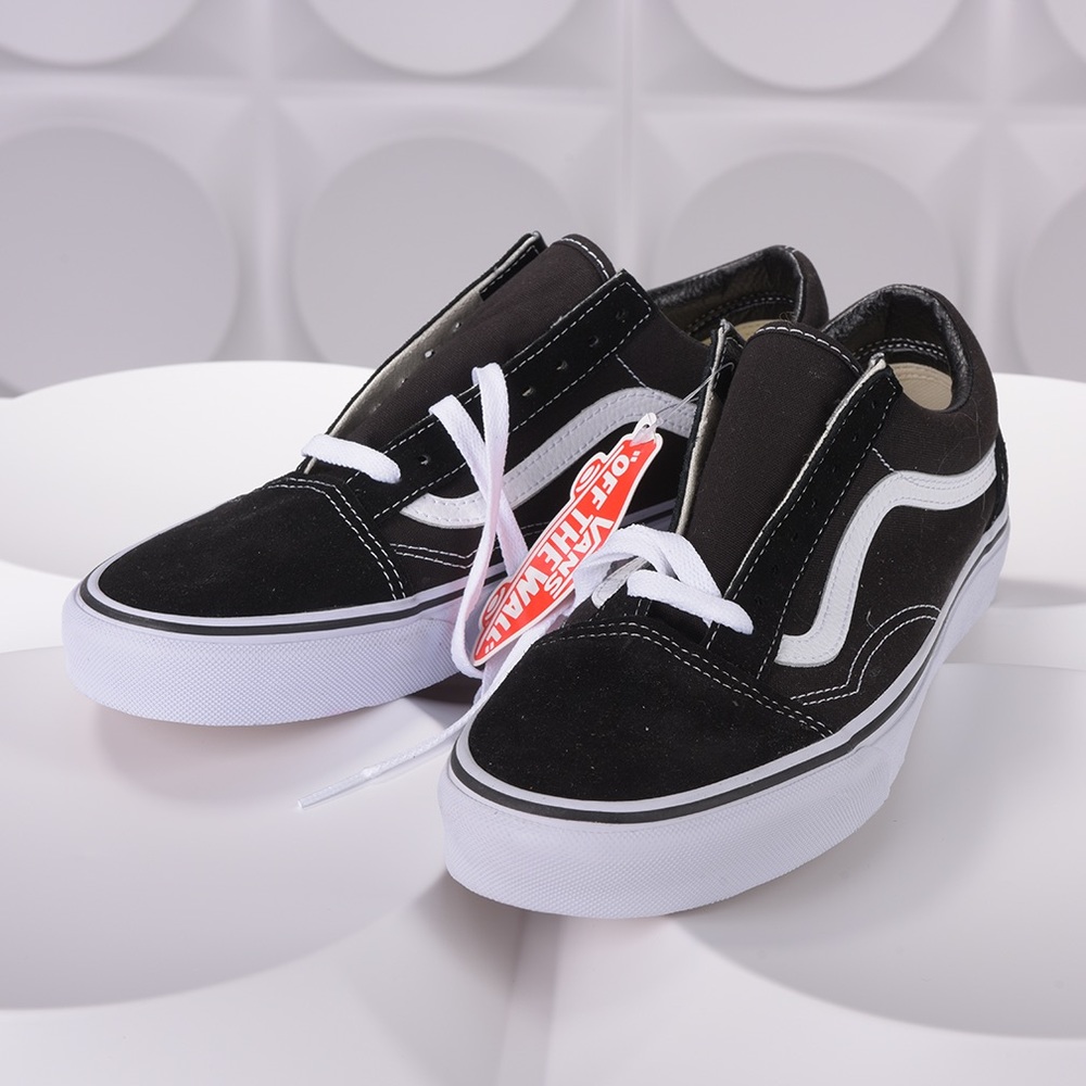 ♣️♦️Vans |Mens Sz 8.5 Old Skool Black| White NWOB| Wmn Sz 1… - Picture 2 of 3